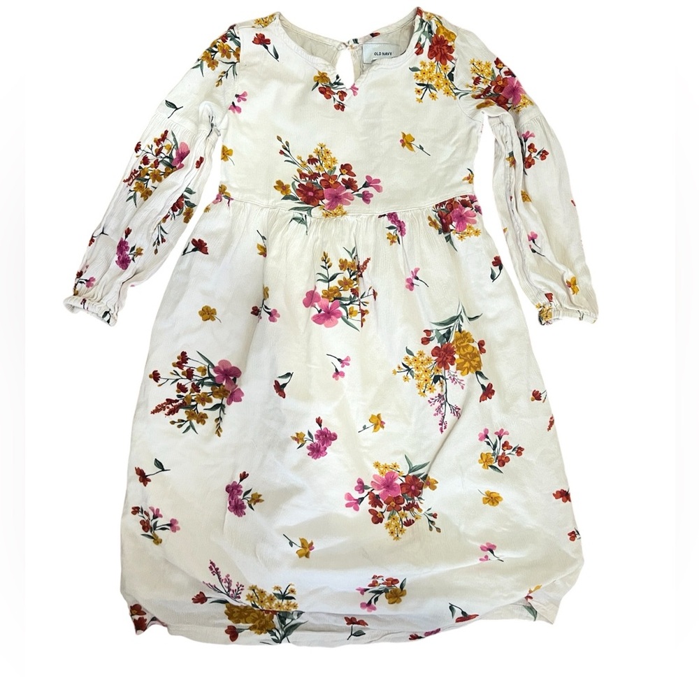 (2 for $15) OLD NAVY Girl’s Floral Long Sleeve Dress 5T